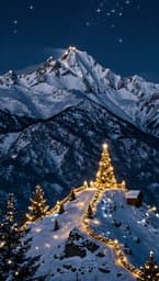 Christmas Mountain Lights