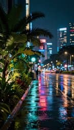 Neon Rain in Singapore