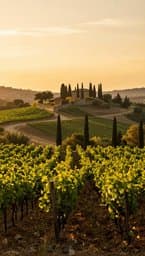 Golden Vineyard Sunset