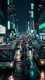 人在鬧市中