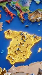 Mapa de España: El Relieve