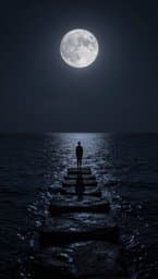 Moonlit Stepping Stones