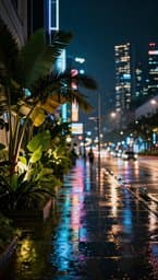 Neon Rain in Singapore