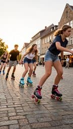 Rollerpossis in Neumünster