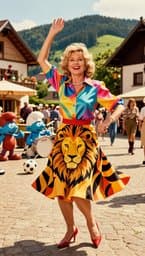 Ballonseide, Leo-Print