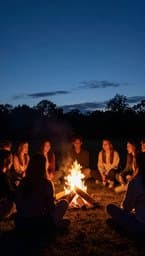 Sunset Campfire Hope