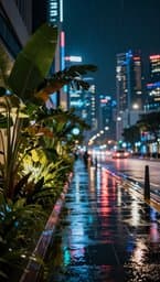 Neon Rain in Singapore