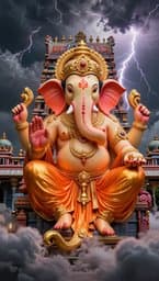 Ganesha's Thunderous Blessings