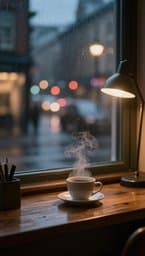 Rainy Window Focus