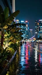 Neon Rain in Singapore