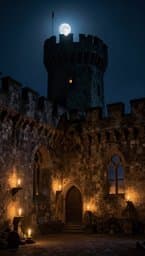 Moonlight in the Ancient Keep