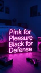 Pink For Pleasure Black For Defense