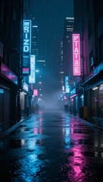 Neon Rainfall