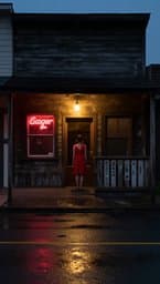 Neon Moon Reflections