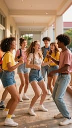 Classmates in the Flash
