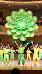 Green Chrysanthemum Dance