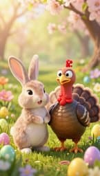 Bunny Meets Turkey