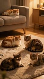 Meine fünf Katzen
