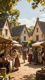 Sunlit Market Square