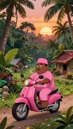 Ramli the Pink Motorcycle
