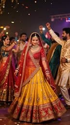 Lal Pila Ghagra Choli