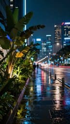Neon Rain in Singapore