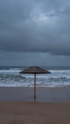Parasol Plage Seul Pluie