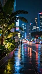 Neon Rain in Singapore