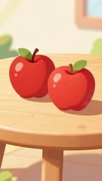 ¡Una y dos manzanas!