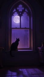 Moonlit Feline Sanctuary