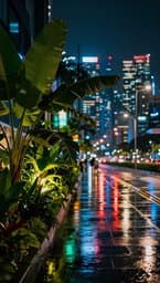 Neon Rain in Singapore