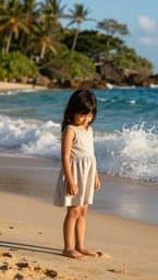 Beach Black Hair Wild