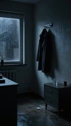 Nasser Stoff im Flur