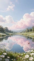 Hidden Lake of Pale Clouds