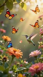 Borboletas e Flores