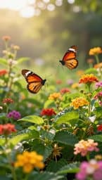 Butterfly in the Flower Garden