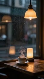 Rainy Café Serenity