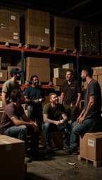 Turno de noche en la bodega Aurrerá