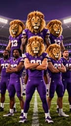 Purple Lions Roar