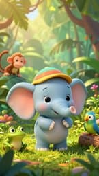 The Little Elephant Lost His Hat
