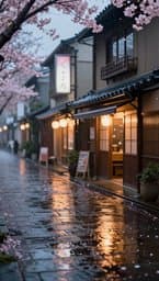 Tokyo Rain Reflections