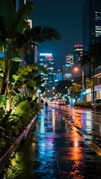 Neon Rain in Singapore