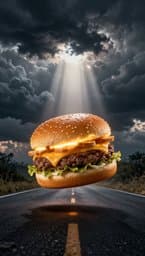 His Cheeseburger
