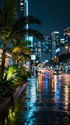 Neon Rain in Singapore