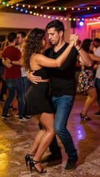 Matias y Isidora Bailan