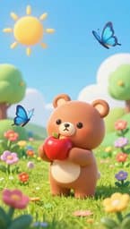 Learn Colors with a Cute Little Bear