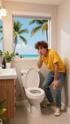 Challe in the Toilet