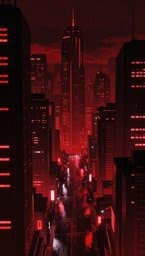 Crimson Neon Nightmare