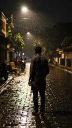 বৃষ্টিভেজা কাঁচে